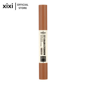 XIXI Waterproof Dual-Ended Eyebrow Mascara - Natural & Dark Brown for Long-Lasting Shape & Color Smudge-Proof Makeup for Students