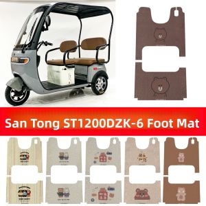 Zenneldeiy | Waterproof Non-slip Foot Mats for E-tricycles ST1200DZK-6 Model