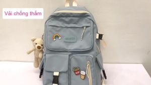Balo học sinh thời trang Hàn Quốc 2 lớp nhiều ngăn dày dặn 1227 Gia Nguyễn --