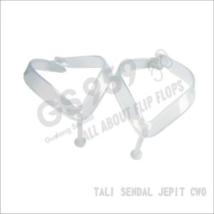 Tali Sendal Jepit Cowok Dewasa Warna jelly / Transparan