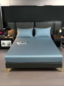 2pcs Sleeping Pillowcase 100% Lyocell Cooling Envelope Style Blue Solid Home Pillow Case Summer Bedding 50*75 51*91 Drop Ship