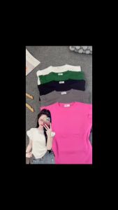 Áo thun dáng ôm nữ Tay Hến phối bèo