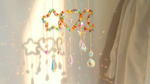 Crystal Lonceng Angin Sun Catcher Gantung Fungling Untuk Dekorasi Ruang Tamu