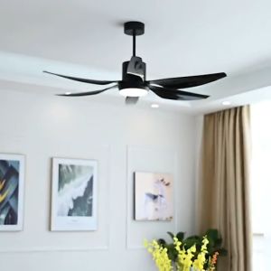 Modern Stylish Ceiling Fan Light: Nordic Modern Ceiling Fan With Light And Remote Control 66 Inch Ceiling Fan Large Size Quiet 6 Speed 3 Blades Pendant Light Living Room Kitchen Dining Room Bedroom