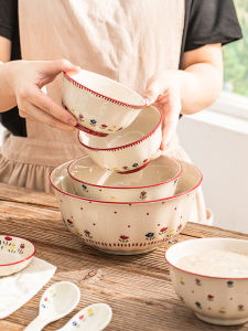 Bộ Bát Sứ Trang Trí Nhà Mới Shunxiang Bát Đựng Súp Bát Đựng Thức Ăn Bát Đựng Thức Ăn Dùng Trong Gia Đình Bộ Đồ Ăn Bằng Sứ