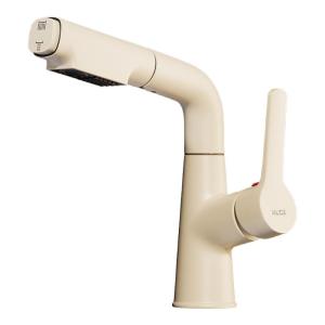MUGE | Creamy White Pull Out Hot and Cold Faucet Washbasin