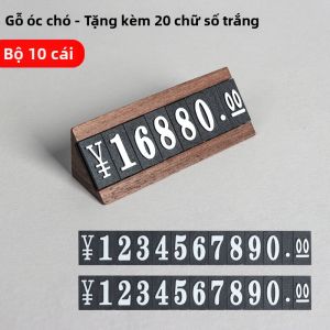 QINLEYI | Thẻ Giá Gỗ Cao Cấp