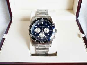 ĐỒNG HỒ NAM CHÍNH HÃNG BULOVA 98A154 Quartz Chronograph Black Dial Benzel Silver Stainless Steel For Men