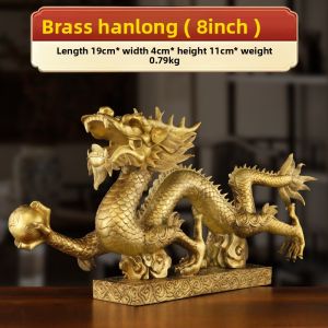 SHANYANG | Five-Clawed Golden Dragon Pure Bronze Ornament