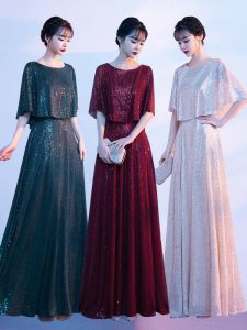 ผู้หญิง ยาว กระโปรง Chorus Performance Dresses ผู้ใหญ่ใหม่ สำหรับงานกลางคืน Gowns นักเรียน บทกวี Recitation Stage การแสดงกลุ่มชุด