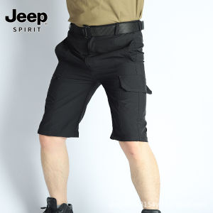 Jeep Spirit 1941 estd Quần túi hộp ngoài trời Quần Nam Dài mùa hè và ngắn hai mục đích nhanh khô Quần Short Quần tập đa túi