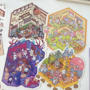 [26 MẪU] Sticker 3D MiniScape 3D Bộ Dán Cảnh Quan Trang Trí Mô Phỏng Thực Tế