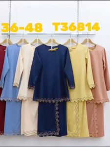 [PREMIUM] Size S - 4XL Elegant Raya 2023 Muslim Fashion Baju Kurung Moden Sulaman Festive Occasions Women Muslim Wear