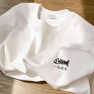 Áo Thun Cotton Nam Tay Ngắn Mùa Hè Dáng Rộng Thoải Mái in Họa Tiết Thời Trang Cho Cặp Đôi Áo Thun Nam