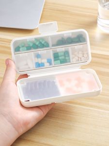 Japanese SP Compartment Pill Box Medicine Storage Box Multi-Function Jewelry Box 7 Days a Week Pill Box Medicine Compartment Box