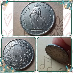 100% Authentic 1968 Helvetica leaves Switzerland one franc old coin good condition *Actual photo taken not from library photos *Cataloges #0248 Country: Switzerland Period: Confoederatio Helvetica 1968 - 2025 Currency: Swiss franc