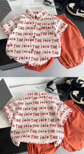 Children clothes suits 0-5-year-old Little boy korea style comfortable summer Two-piece set Letter shirt +shorts baju budak lelaki set