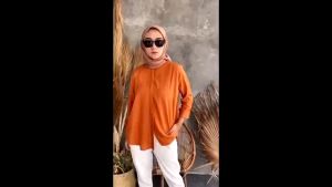 MAUDY SHIRT Atasan Kemeja Polos Wanita Kemeja Panjang Jumbo Blouse Oversize Kantor Kekinian