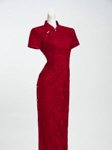 XIULI | Red Cheongsam Beautiful New Chinese Style Wedding and Everyday Wear