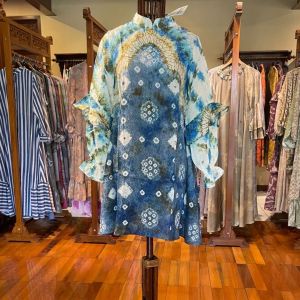 Sila Tunik Viscos by Dian Pelangi LIMITED EDITION Blouse Baju Atasan Kemeja Blus Outfit Busui Casual Formal Kerja Kantor Pesta Pernikahan Kondangan Wanita Hijaber Cantik Anggun Modis Modern Elegan Mewah Model Korea Terbaru Motif Jumputan Kekinian