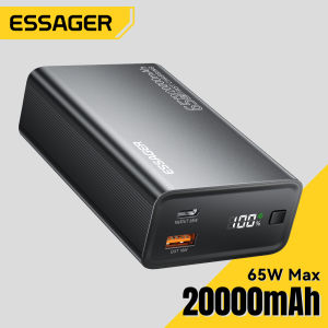 Essager 65W 20000MAh sạc dự phòng Màn hình hiển thị kỹ thuật số Di Động USB A Loại C Cáp Sạc sạc dự phòng Qc2.0/3.0/4.0 Cho Pd29W iPhone iPad macbook 65W Huawei Xiaomi Samsung Máy Tính Bảng Máy Tính Xách Tay Bộ sạc điện thoại nhanh sạc dự phòng - Lazada