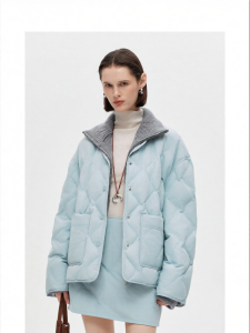 Detachable Padded High Neck Warm Down Coat