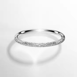 💖Swarovski💖(New Arrival) Sublima Gold Snowflake Pavé White Diamond Bangle S925 Sterling Silver Womens Fashion Bangle Hypoallergenic Perfect Valentines Day Gift Birthday Gift or Gift for Girlfriend or Best Friend