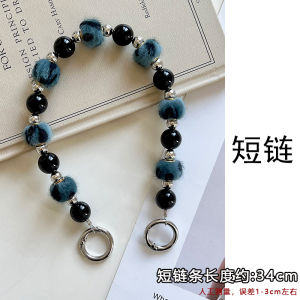 สร้อยข้อมือโซ่ลายเสือดาวทำมือสำหรับโทรศัพท์มือถือ กระเป๋าถือแฟชั่นสำหรับผู้หญิง ทนทานและแข็งแรง เครื่องประดับโทรศัพท์มือถือ