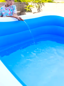 JARUSEAT Family swimming pool Inflatable swimming pool with air pump 1.5M/2.1M/3.1M Kids pool