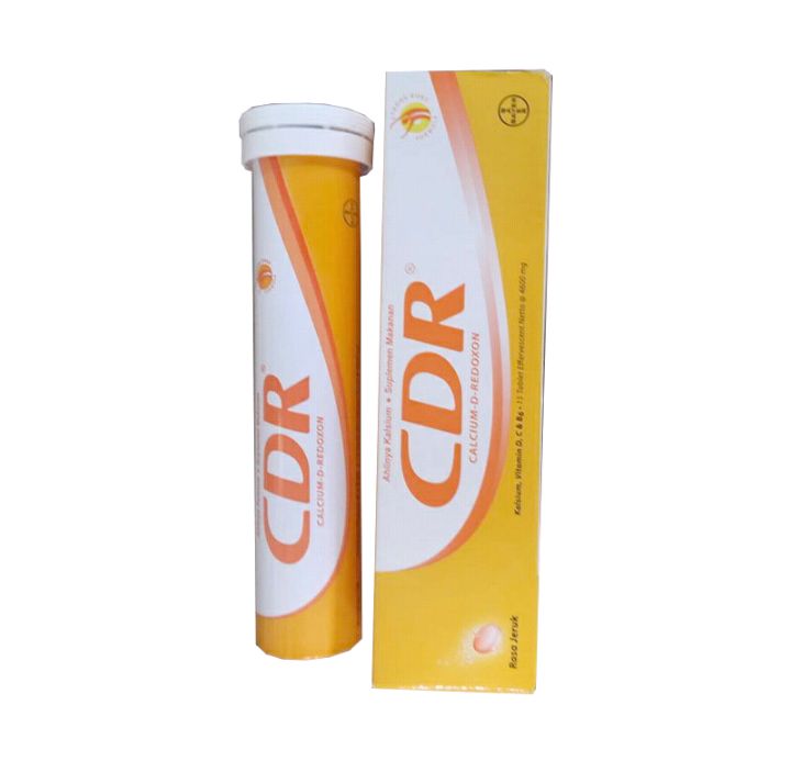CDR suplemen kalsium tulang rasa jeruk 15 tablet/ vitamin C isi 15 ...