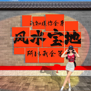 Modern Minimalist Outdoor Camping Style Bar Wall Decorative Stickers Waterproof PVC 3D Geometric Pattern Home Decoration