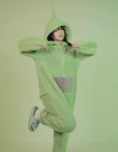 ชุดนอน ชุดกันหนาว ชุดนอนน่ารักๆ ชุดเทเลทับบี้ ชุดมาสคอต ชูฌนูขน ชุดนอนขน