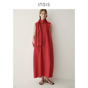 INSIS FEMME | Color Woven Cotton Double-sided Flannel Micro-cocoon Multi-wear Dress