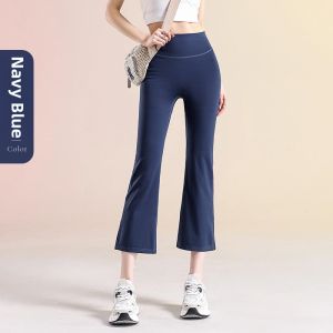 High Waisted Yoga Pants for Short Figures Thin Summer Cooling Flared Leggings