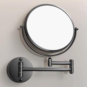 Keluojing | Bathroom Wall Mount Folding Adjustable Drill-Free Double-sided Magnifying Mirror