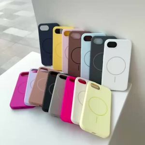 Original Material Liquid Silicone Skin Feel for Magsafe Cases for IPhone 17E 16e 2026 Magnetic Wireless Charging Protector Cover
