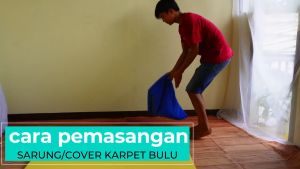 Sarung Cover karpet bulu rasfur 100x150cm tanpa busa LP