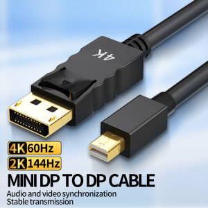 Mini DP To DP Cable 4K 60Hz 2K 144Hz 1080P DisplayPort Male to Male MDP Display Port 1.2 Cables For Laptop Projector Monitor