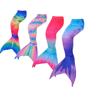 Girls Mermaid Swimsuit Kids Mermaid Tail for Swimming Girls Costume Fabric Soft Comfortable Elastic Easy to Put on Take off
