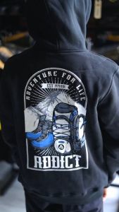 Jaket Sweater Hoodie Full Zipper Katun Addict Adventure