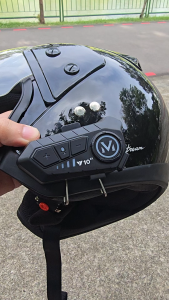 T2P Y10-2X Motorcycle Bluetooth Headset V5.3 Music Sharing Ear Piece Helmet Waterproof