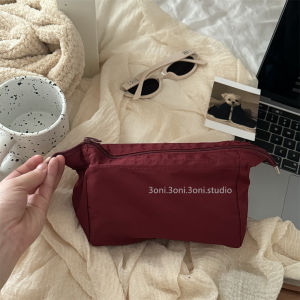 Large Capacity Waterproof Makeup Bag Travel Portable Green Color Sweet Japanese Style Bathroom Kit Storage Bag for Every Day