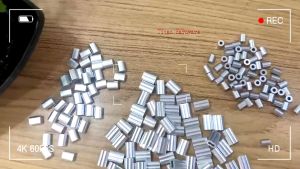 10pcs 2mm-12mm Double Hole Wire Rope Crimp Sleeve/8-SHAPE TYPE WIRE ROPE TUBE