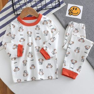 Pure Cotton Childrens Underwear Set Baby Boy Girl Autumn Clothes Warm Casual Style Comfortable Soft Fabric Spring Autumn Season
