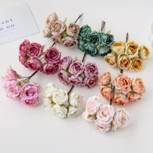 1pcs Simulated roses handmade flower garlands for wedding party and holiday decorations gift boxes and accessories