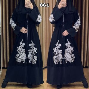 [ABAYA ORI] New Gamis Abaya Turkey Dubai arab 861 Terbaru