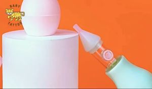 ซิลิโคนดูดน้ำมูกเด็ก รุ่น แถมฟรี กล่องและที่คีบ ที่ดูดน้ำมูก ที่ดูดน้ำมูกเด็กแบบซิลิโคน เครื่องดูดน้ำมูก