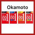 Okamoto 0.01 Zero One (3ชิ้น) ถุงยางอนามัย โอกาโมโต้ 0.01 ไซส์ 52 มม. 54 มม. บางที่สุดในโลก นำเข้าจากประเทศญี่ปุ่น. 