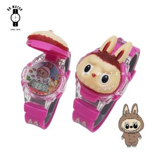 (( PRODUK TERBARU ))JAM TANGAN ANAK KEPALA BUKA TUTUP LAMPU MUSIK ME LODI DIGITAL KARAKTER CEWEK DAN COWOK || TRANSFORMERS || KUROMI || CARS || LABUBU || SPIDERMAN || CAPTEN AMERICA DLL