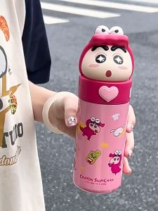 Bình GN nắp vặn 350ml - Bình giữ nhiệt hoạt hình HOT TREND cho bé thép 316. Qùa tặng tiện dụng TVGHousewares